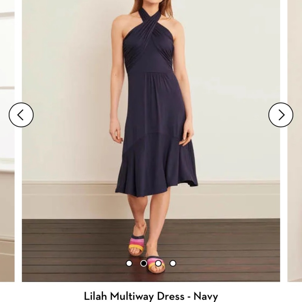 Boden lilah multiway navy dress